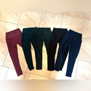 Beyond yoga - XS set of five leggings